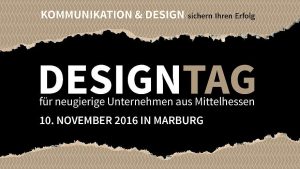 Designtag #1 Folie