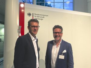 Christoph Janssen und Karsten Henrich beim Business Talk